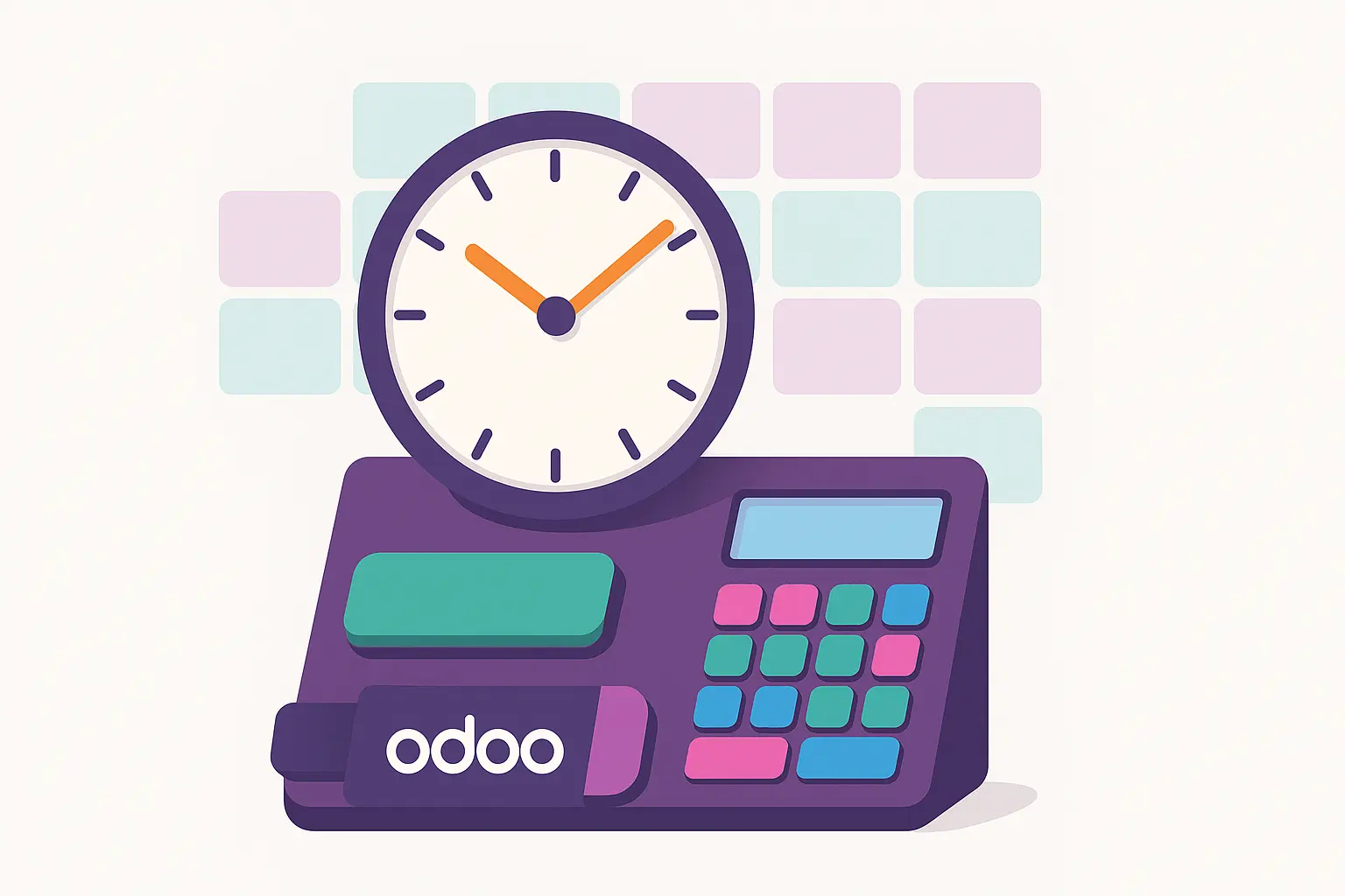 Ein visuelles Beispiel der Odoo Zeiterfassung