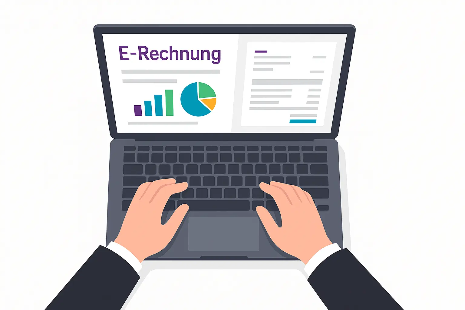 Ein Bild welches die Implementierung der E-Rechnungspflicht in Odoo darstellt 