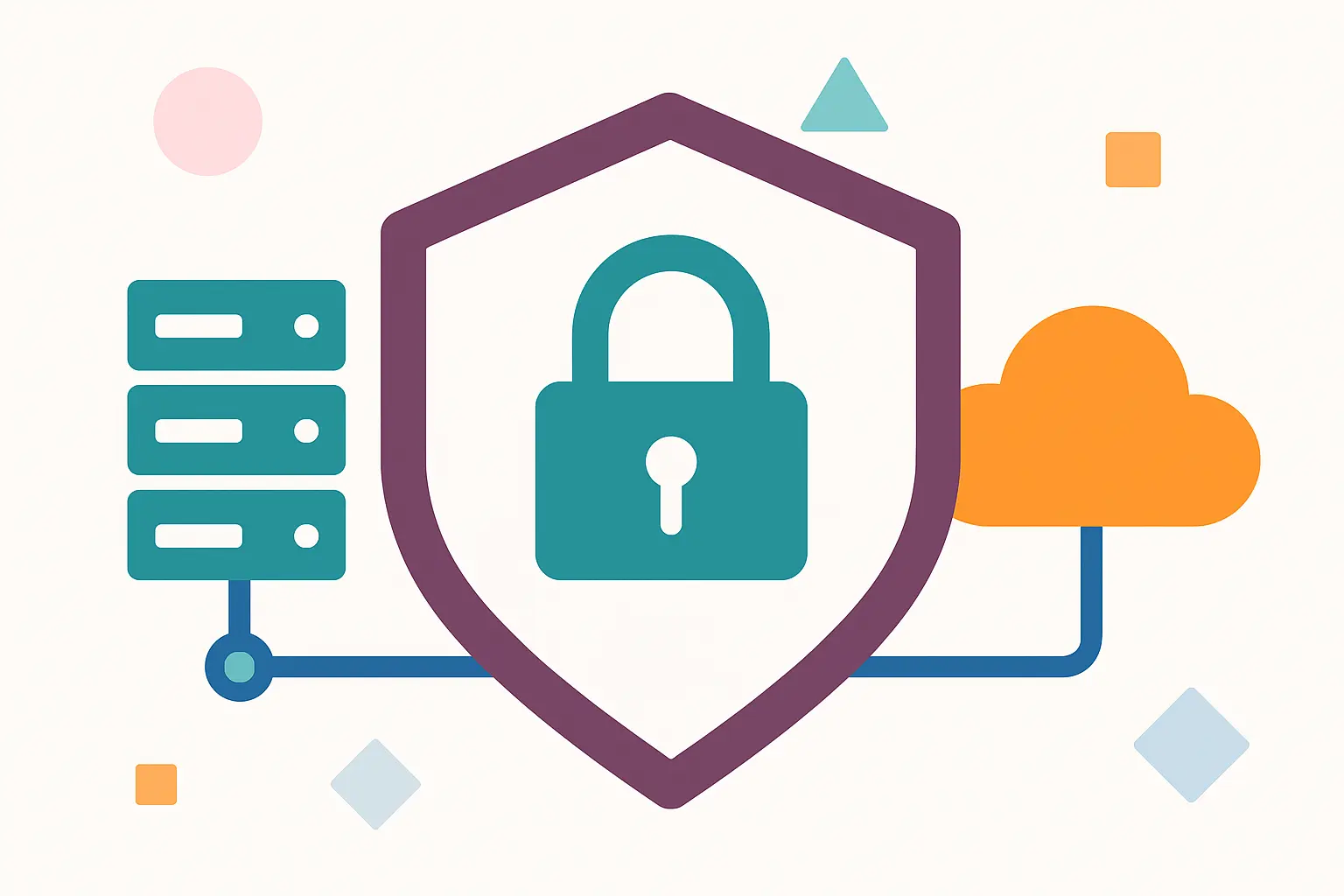 Ein Symbol welches die Sicherheitsunterschiede von Odoo on Premise vs Cloud erläutert