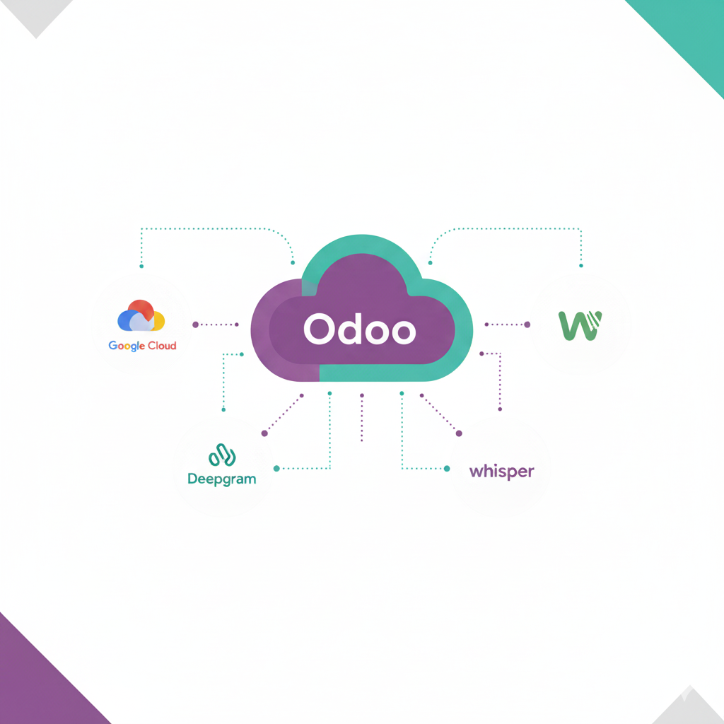 Die Implementierung von Echtzeit-Anrufstranskription mit Odoo 19 VoIP mit Drittanbietern